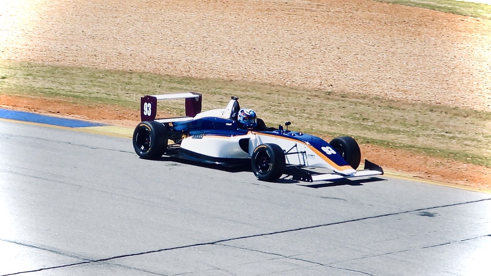 A medium-sized open-wheel race car